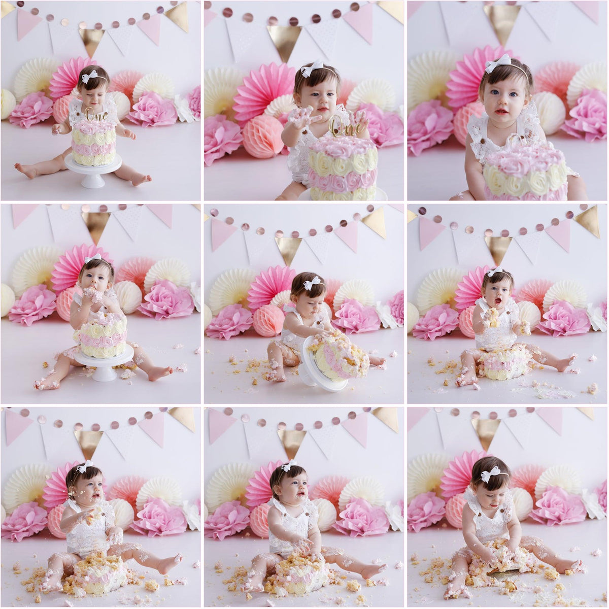 Cake Smash Session - 12 Digital Images - Melissa Larson Photography